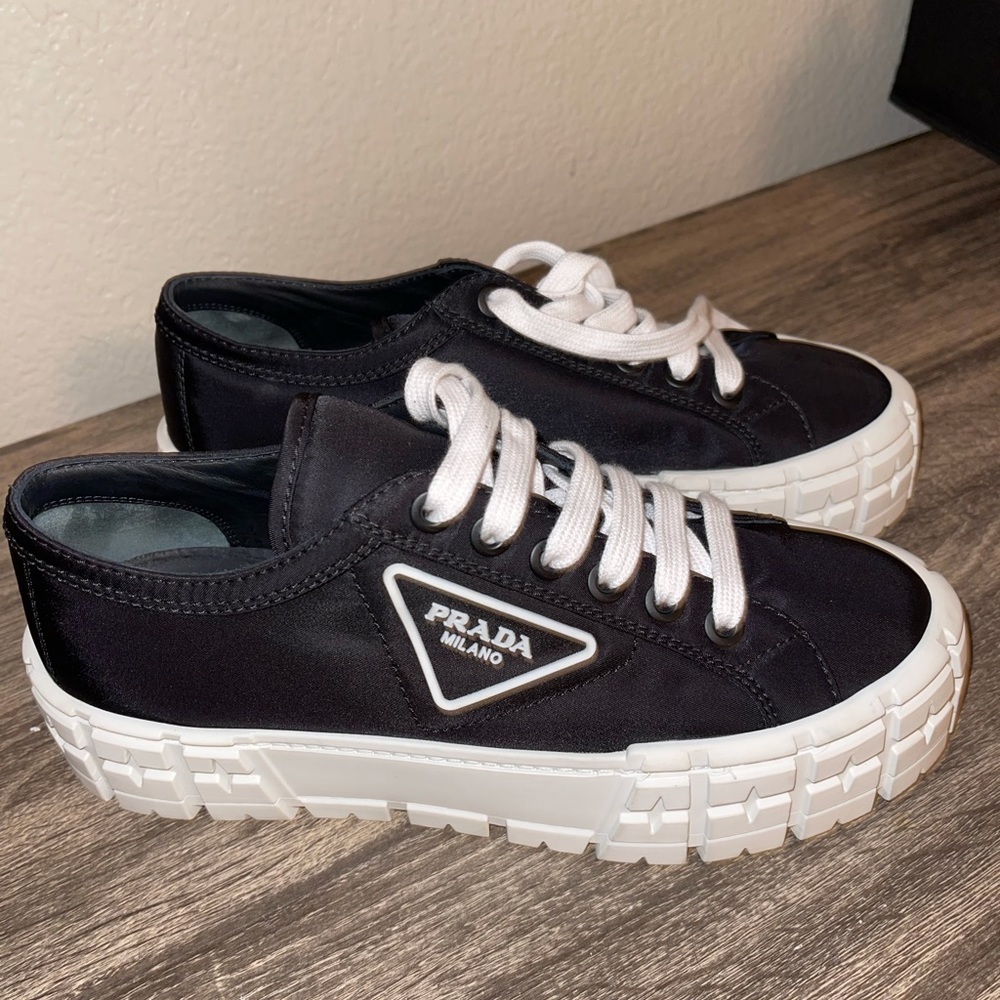PRADA- Nylon gabardine sneakers